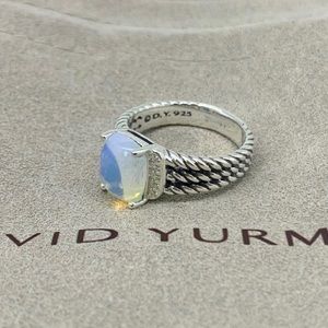 David Yurman Moostone & Diamond Ring